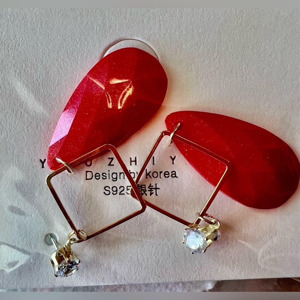 S925 Post silver fashion earrings